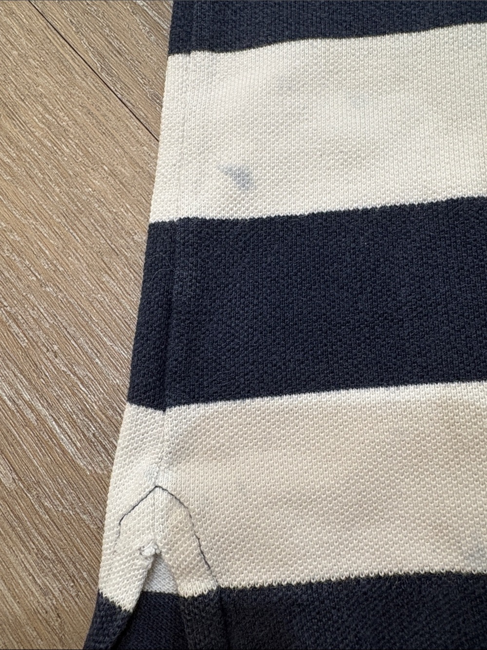 Polo by Ralph Lauren Navy & Cream Striped Polo Shirt Kids 5 - Picture 3 of 6